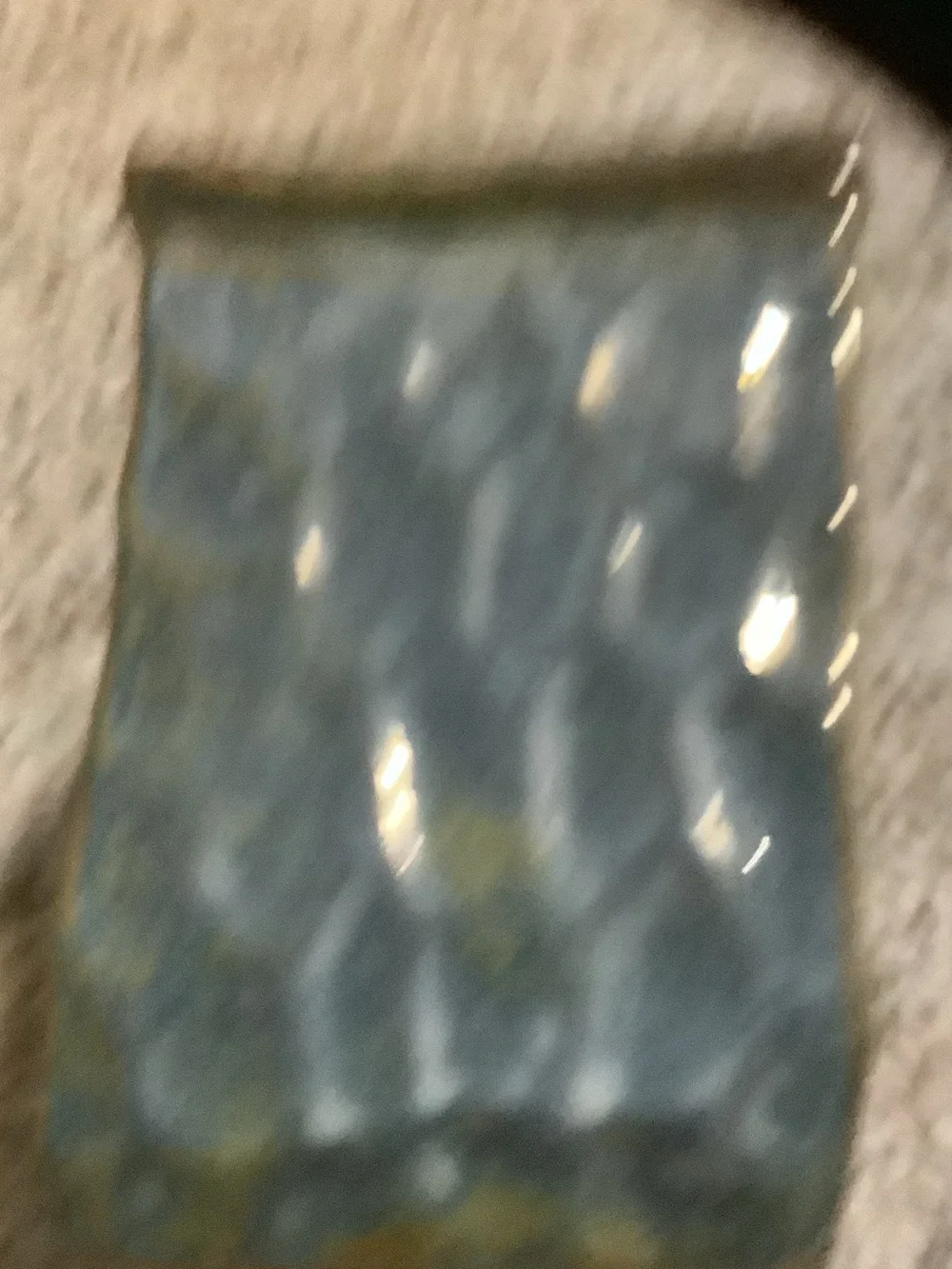 Blue Ceramic Starfish Accent Vase, 6” tall, 5” wide